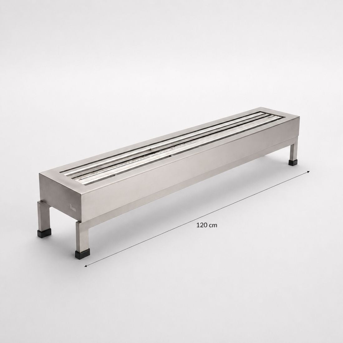 Lareira a gás LCZ 1 Linha de Fogo com Pedra Vulcânica 120cm