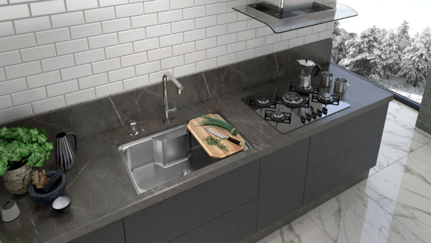 Cuba Simples Inox Acetinada 78cm Debacco Funzionale 235