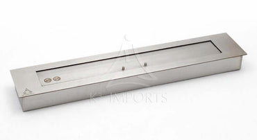 Lareira Ecológica 81cm Inox escovado com Tampa e Acendedor