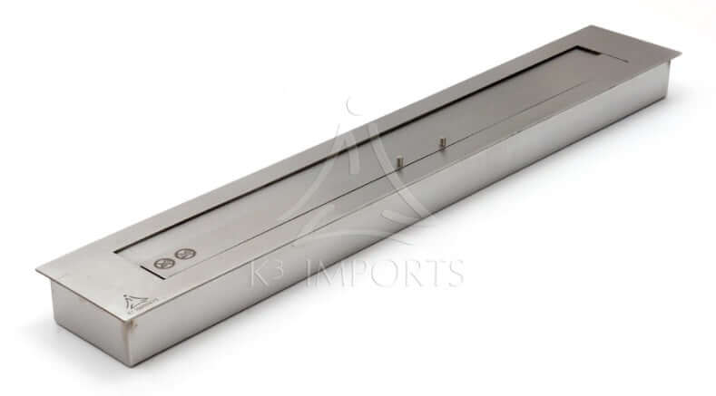 Lareira Ecológica 101cm Inox escovado com Tampa e Acendedor