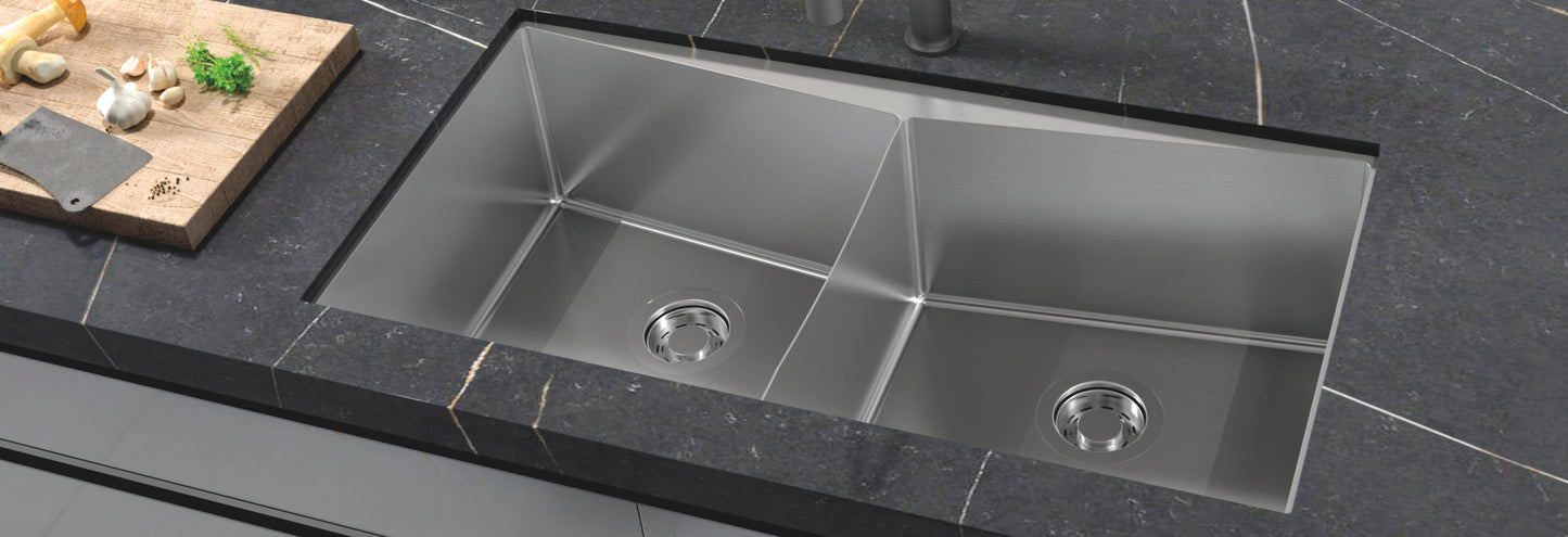 Cuba Debacco Quadratino Duplas AS Inox Escovado 86cm