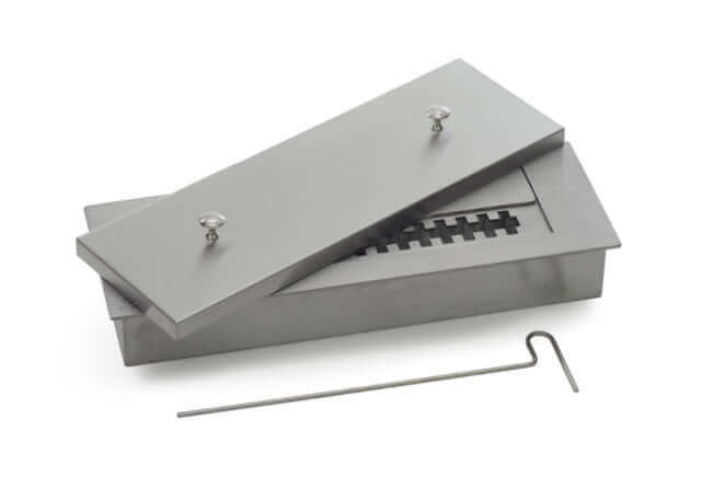 Lareira Ecológica46cm Inox escovado com Tampa e Acendedor