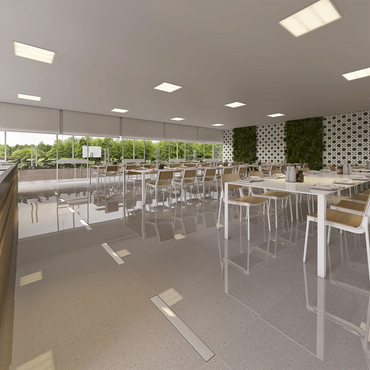 Ralo Linear Elleve Smart 60cm Tampa Inox - Saída Central