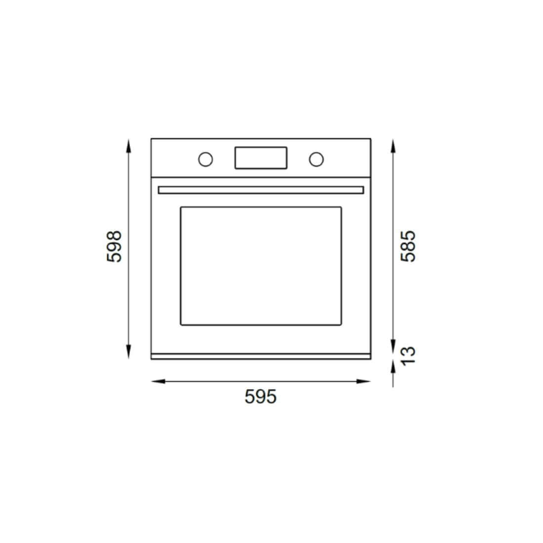 Forno Bertazzoni Elétrico Professional 76 Litros 9 Funções Inox 60cm de embutir em inox, frontal com painel digital e porta de vidro