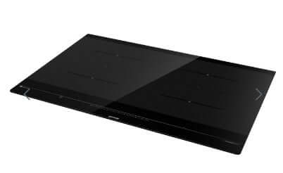 Cooktop de indução Gorenje de 80 cm com 4 zonas, design moderno e intuitivo para preparo rápido de refeições.