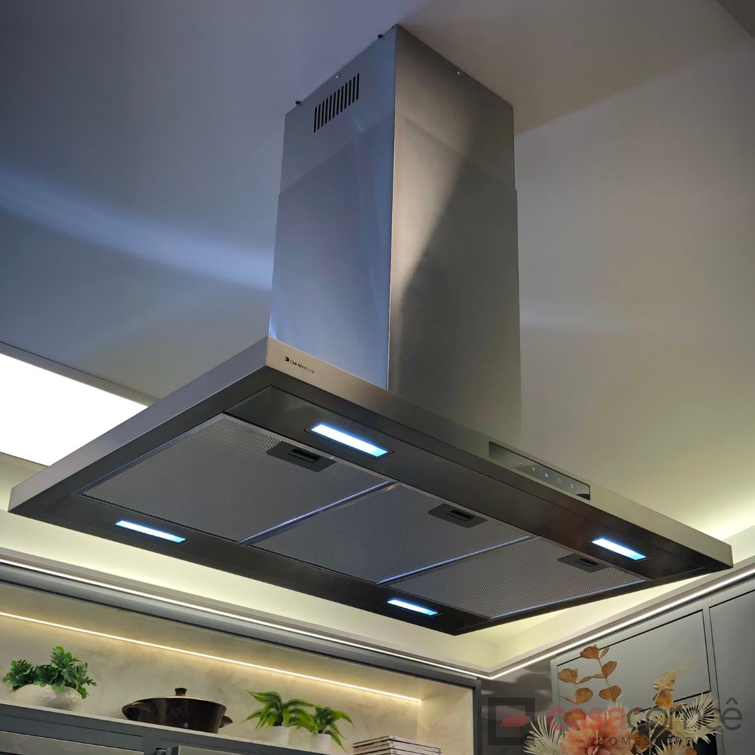 Coifa Ilha Debacco Valença Inox 90cm 220V