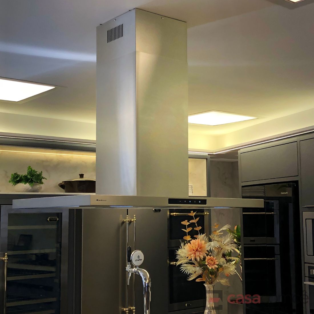 Coifa Ilha Debacco Valença Inox 90cm 220V