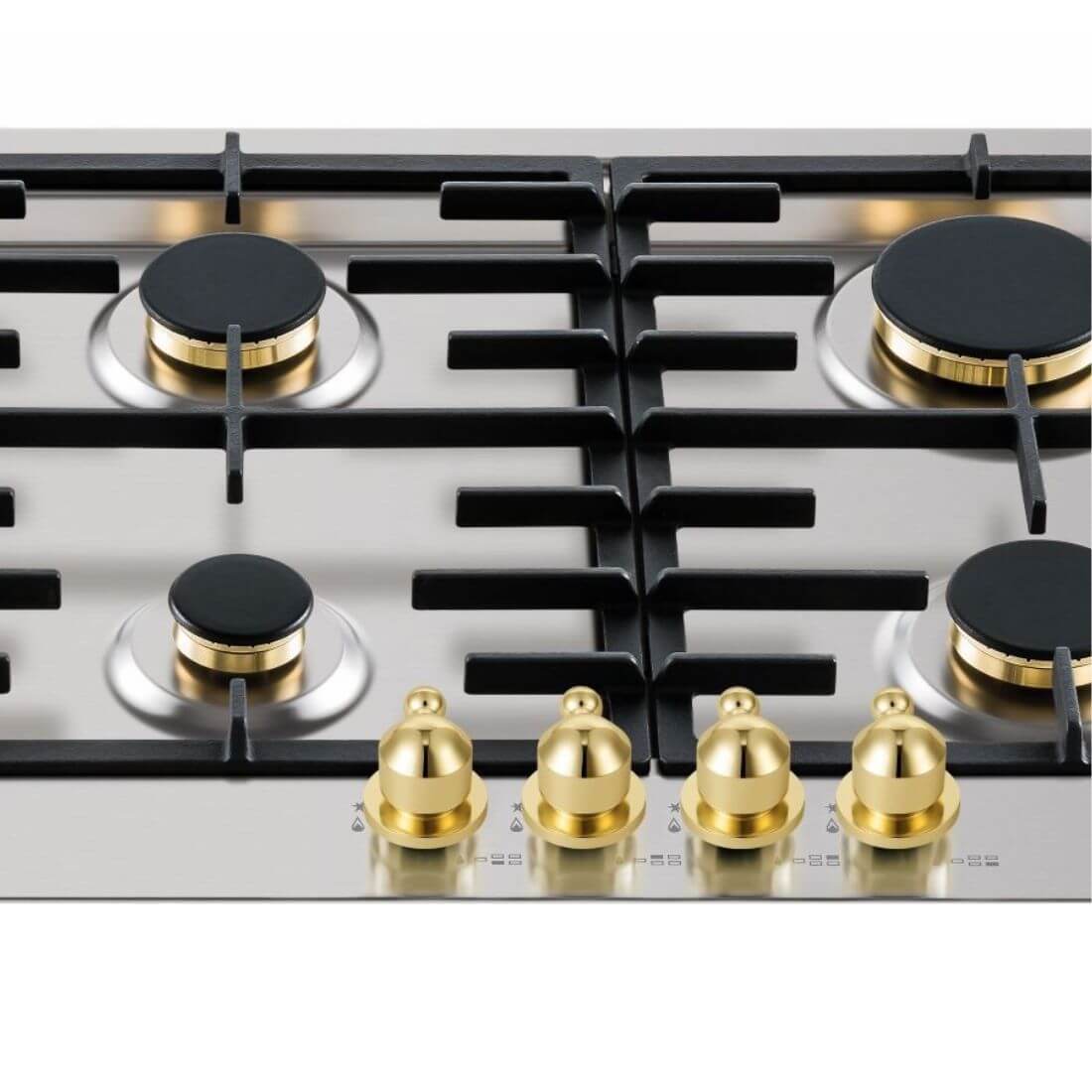 Cooktop a Gás Tecno Vintage 5 Bocas Inox 90cm