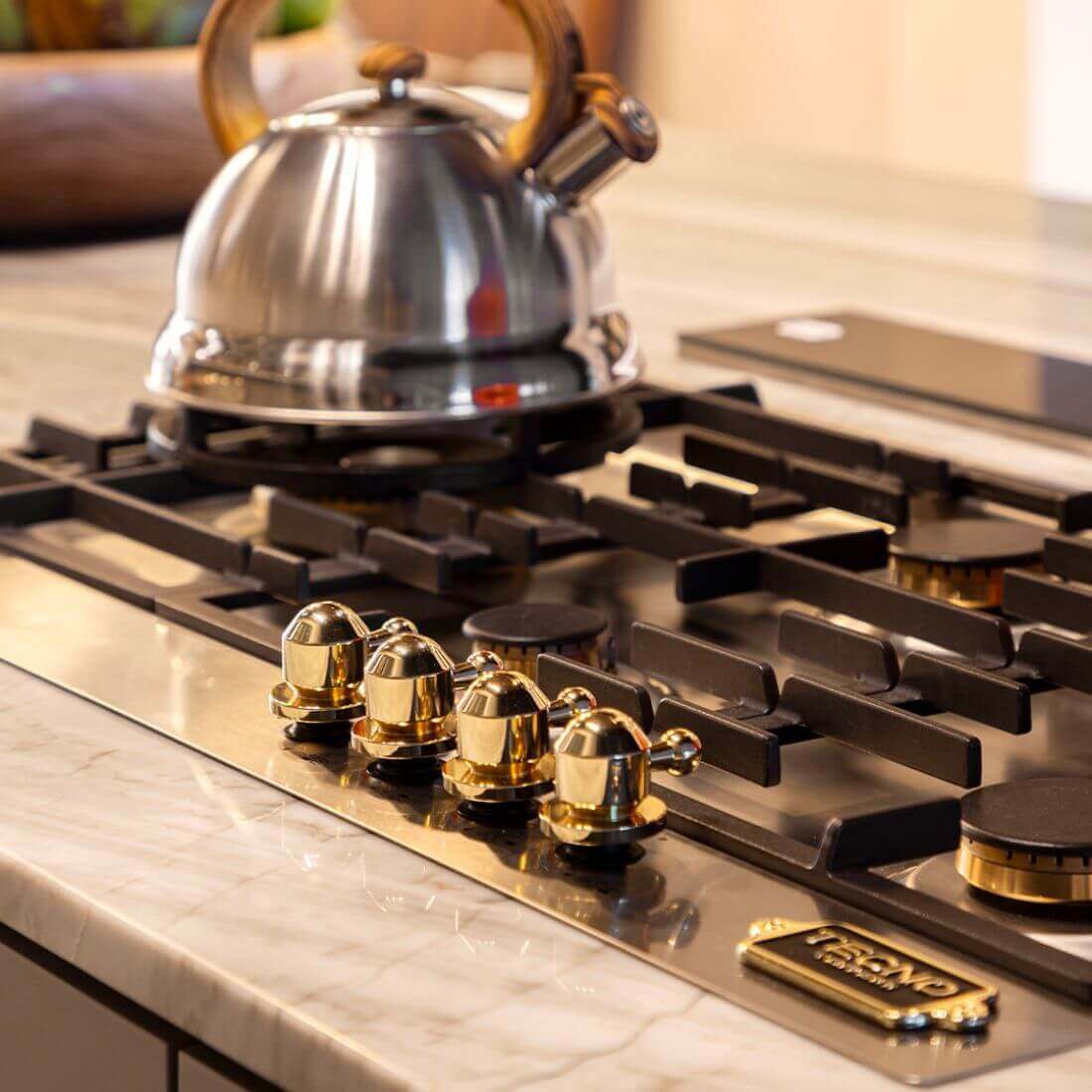 Cooktop a Gás Tecno Vintage 5 Bocas Inox 75cm