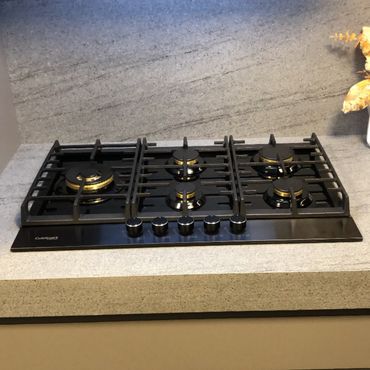 Cooktop à Gás Cuisinart Arkton 5 Bocas Vidro Preto 90cm