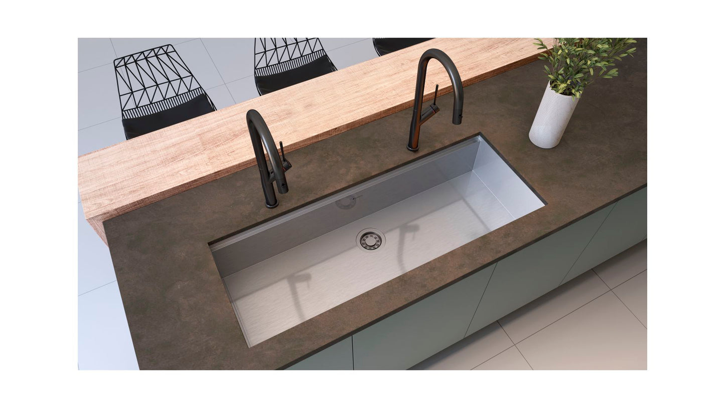 Cuba de embutir Inox Escovado 110cm Debacco Quadratino
