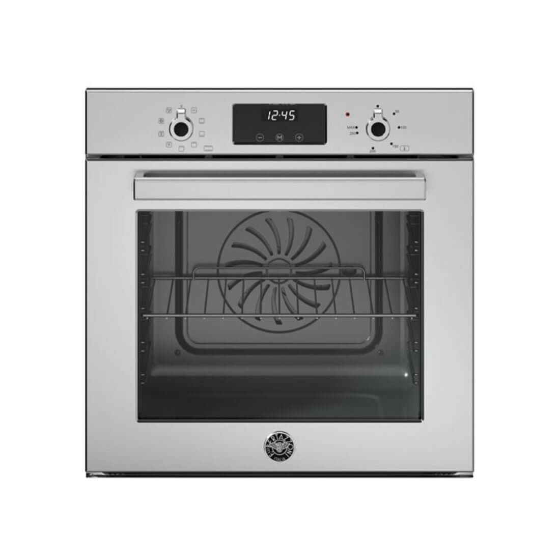 Forno Bertazzoni Elétrico Professional 76 Litros 9 Funções Inox 60cm em inox, embutir, painel digital e botões analógicos, porta de vidro