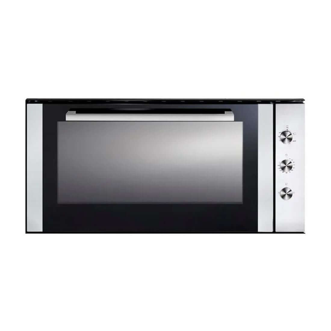 Forno Cuisinart Prime a Gás 105 Litros Inox 90cm em inox com porta de vidro triplo, painel analógico e design para embutir