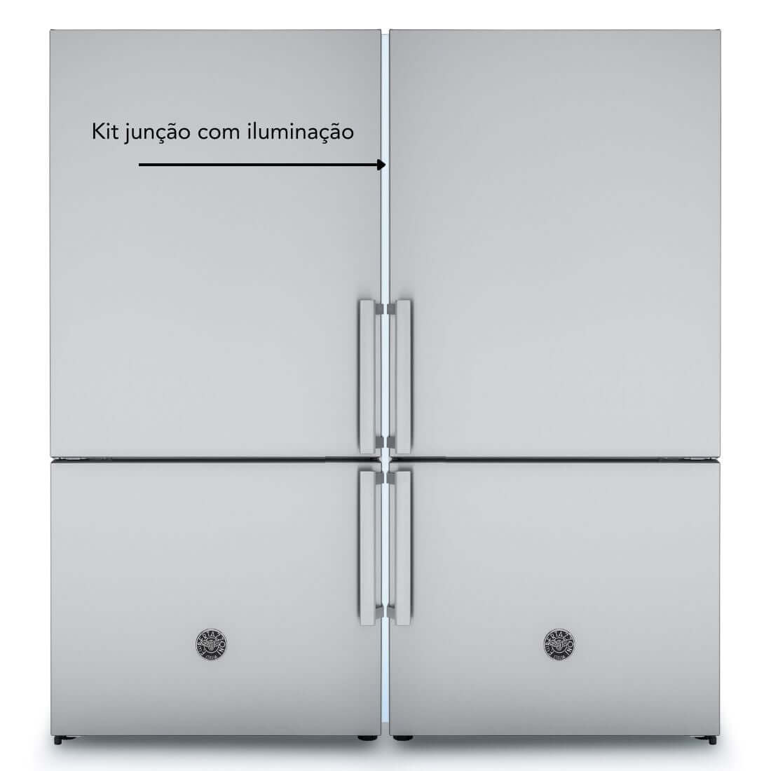 Refrigerador Bertazzoni Professional DUO Bottom Freezer 1002L 164cm
