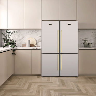 Refrigerador Tecno Vintage Bottom 648 Litros Inox 122cm