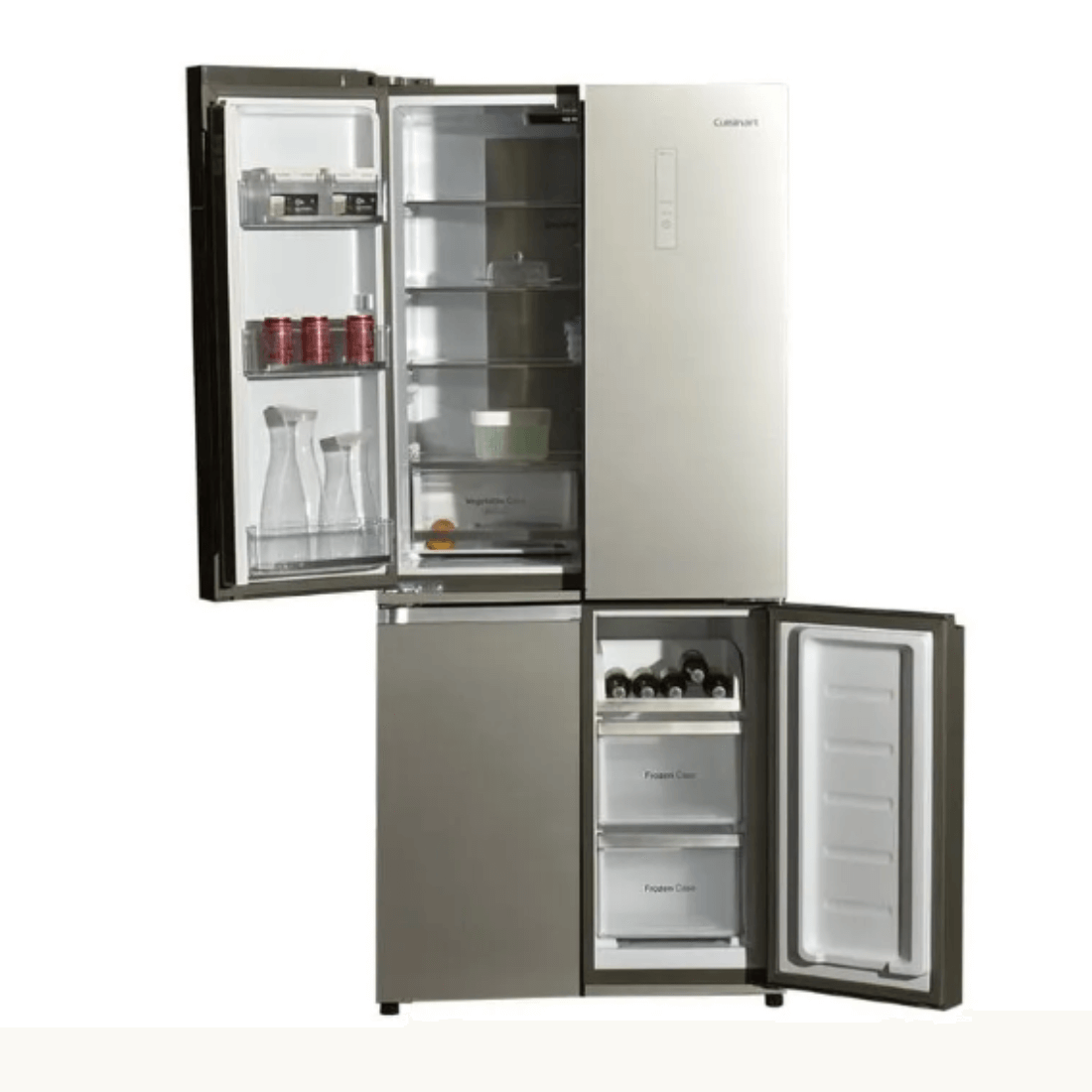 Refrigerador Cuisinart Arkton Multi Door 518 Litros Vidro 84cm com design moderno e tecnologia avançada.