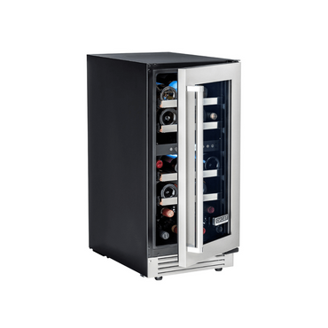 Adega Tecno Professional 23 Garrafas inox 38cm com porta abertura direita, prateleiras para vinhos e display interno