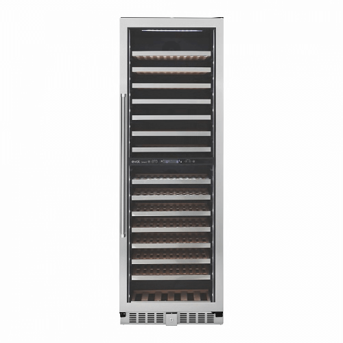 Adega de vinhos Evol Smart 160 garrafas, dual zone, design moderno e controle por aplicativo.