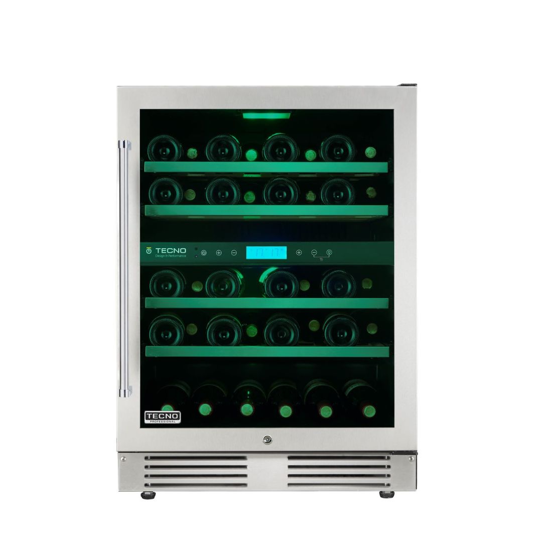 Adega Tecno Professional 43 Garrafas Inox 60cm - Abertura Direita