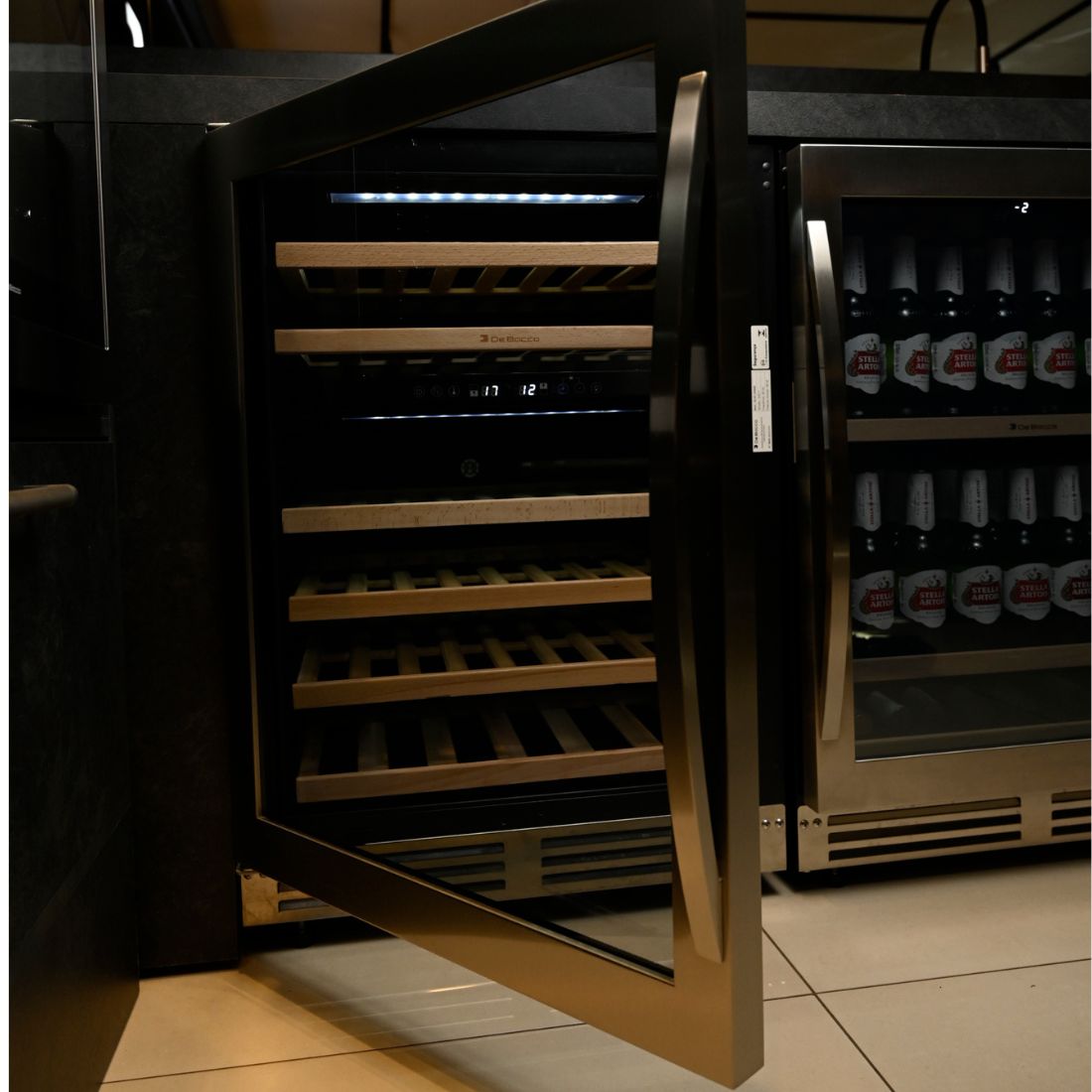 Adega Debacco 46 Garrafas Inox 60cm - Abertura Esquerda