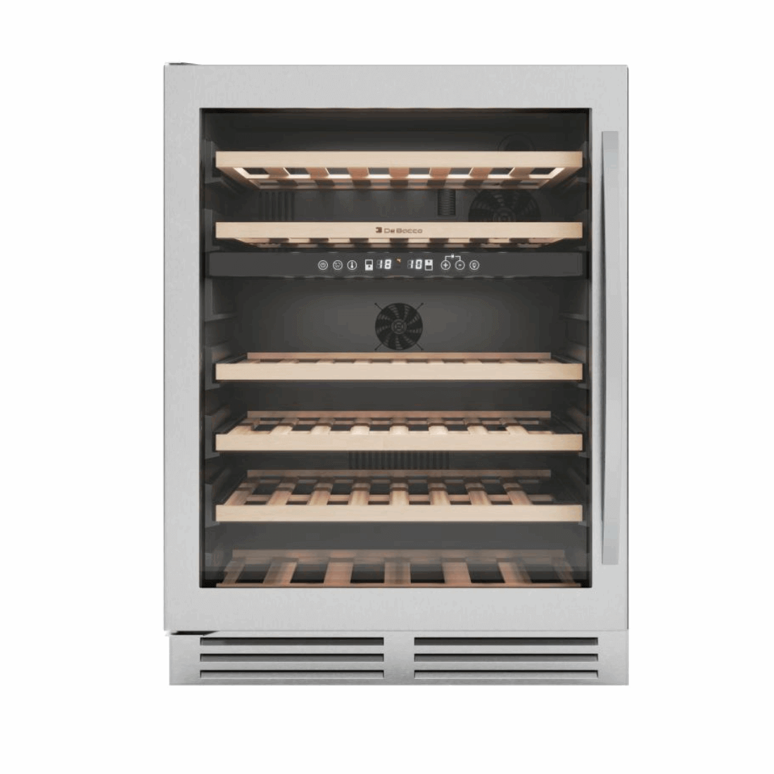 Adega de Embutir 46 Garrafas Dual Zone Inox 60cm 220V Abertura para Esquerda