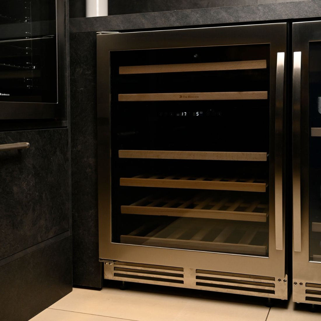 Adega Debacco 46 Garrafas Inox 60cm - Abertura Esquerda