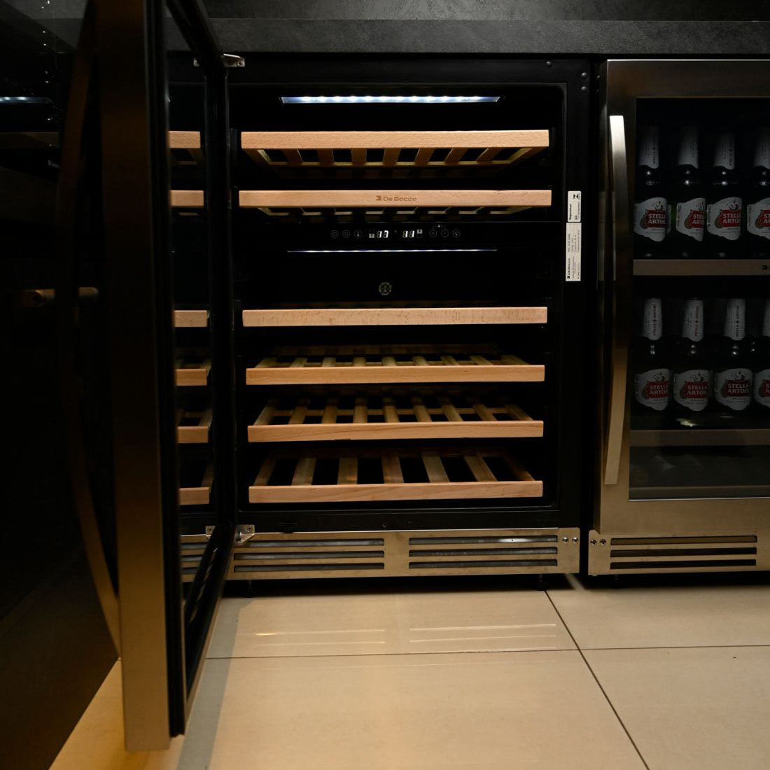 Adega Debacco 46 Garrafas Inox 60cm - Abertura Esquerda