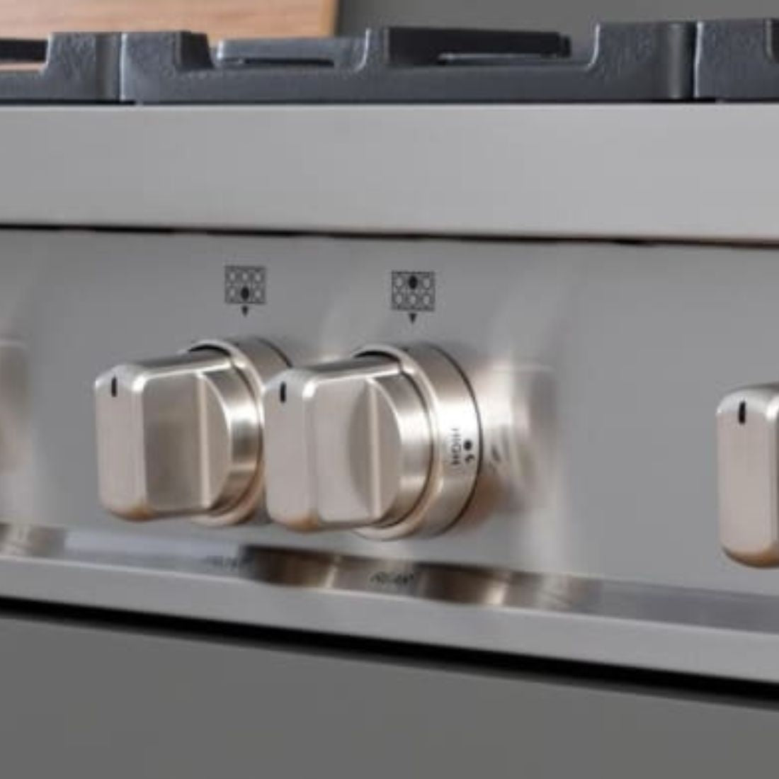 RangeTop Bertazzoni Master 6 bocas a Gás e Grill Elétrico Inox 122cm