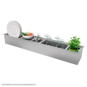 Canal Organizador Úmido Debacco 1050 Inox