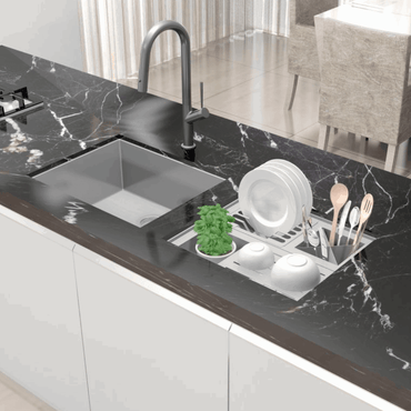 Canal Organizador Úmido Quadratino 450 Inox com acessórios