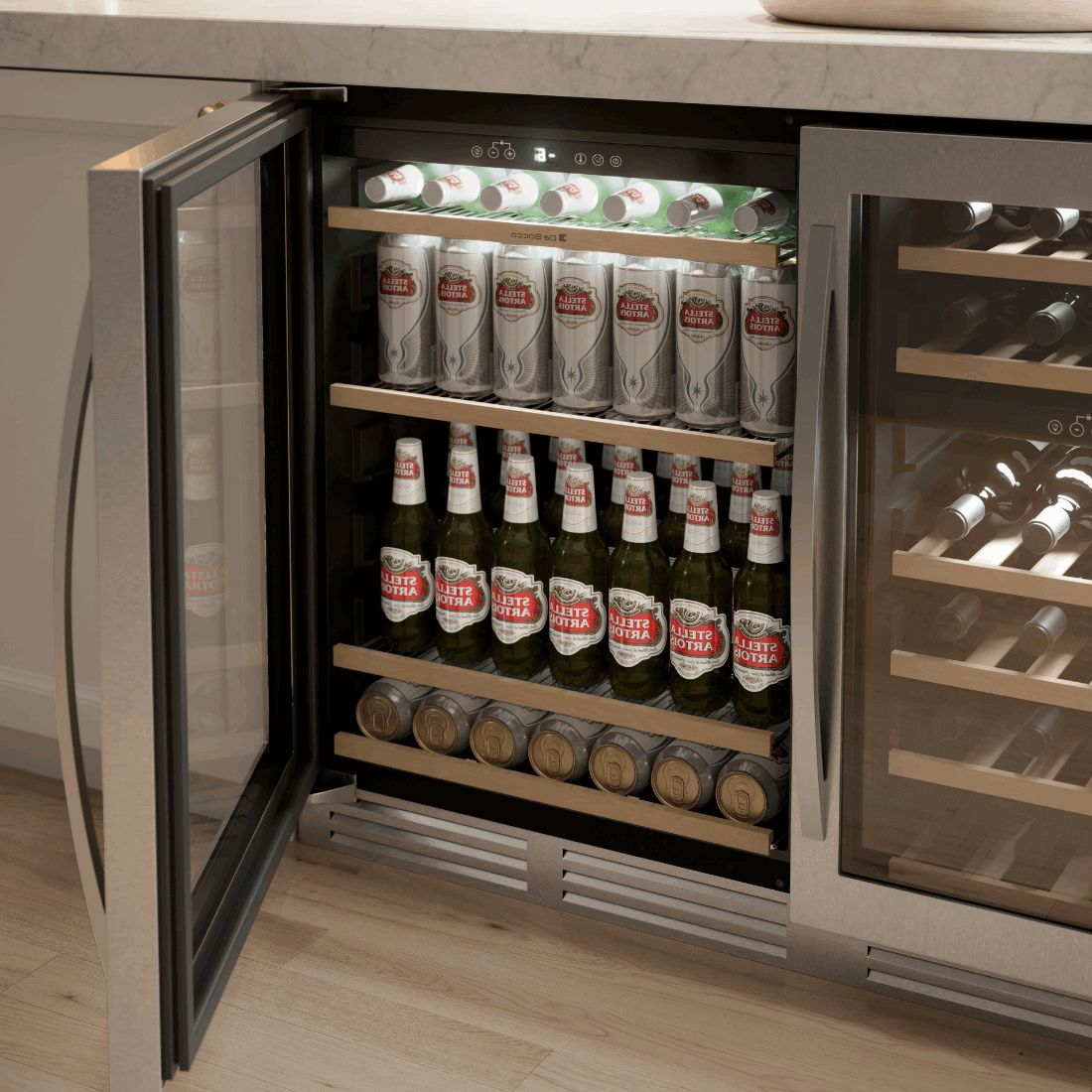 Cervejeira Debacco 145 Litros Inox 60cm 220V - Abertura para Esquerda