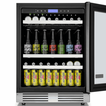 Cervejeira Vintage 136 Litros de Embutir Inox 220V - Abertura para Direita