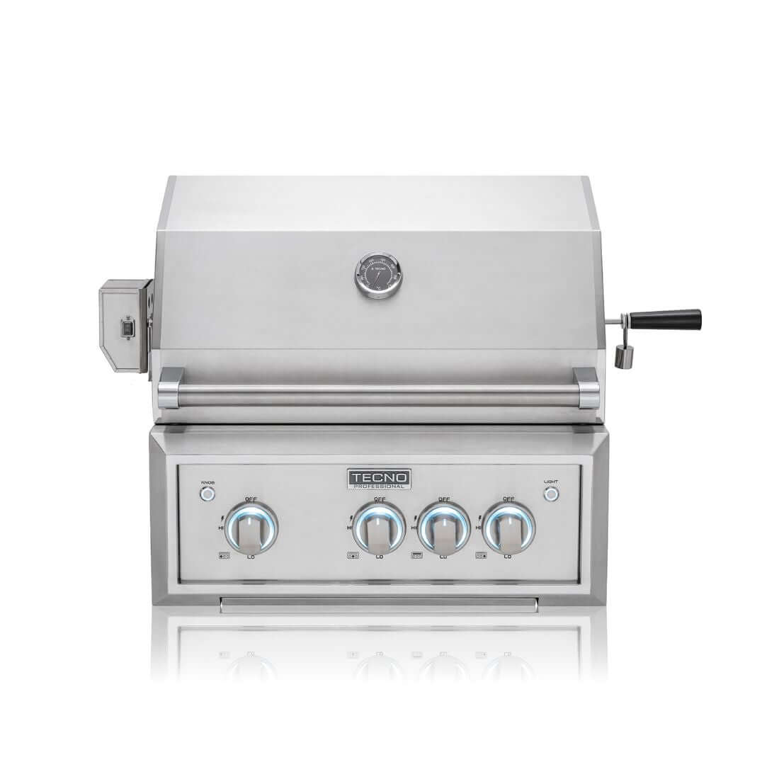 Churrasqueira Tecno profissional a gás inox 64cm com 2 queimadores, queimador Sear e espeto infravermelho