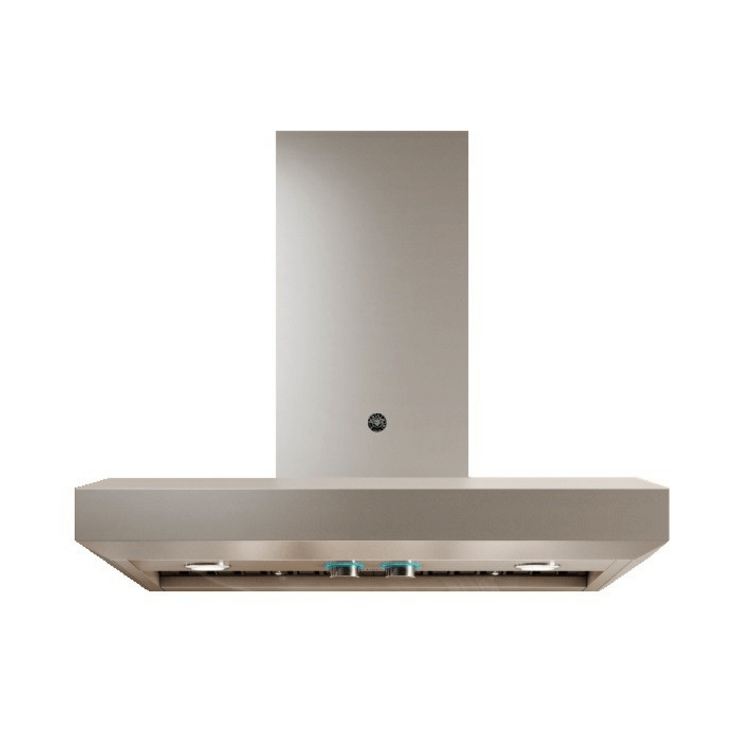 Coifa Bertazzoni Vavano de Parede Inox 91cm em inox escovado, formato piramidal com duto visível, iluminação LED e painel com botões