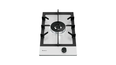 Cooktop Dominó à Gás Debacco Zurique 1 Boca Inox 30cm, cooktop a gás inox 1 boca com queimador dual e trempes em ferro fundido