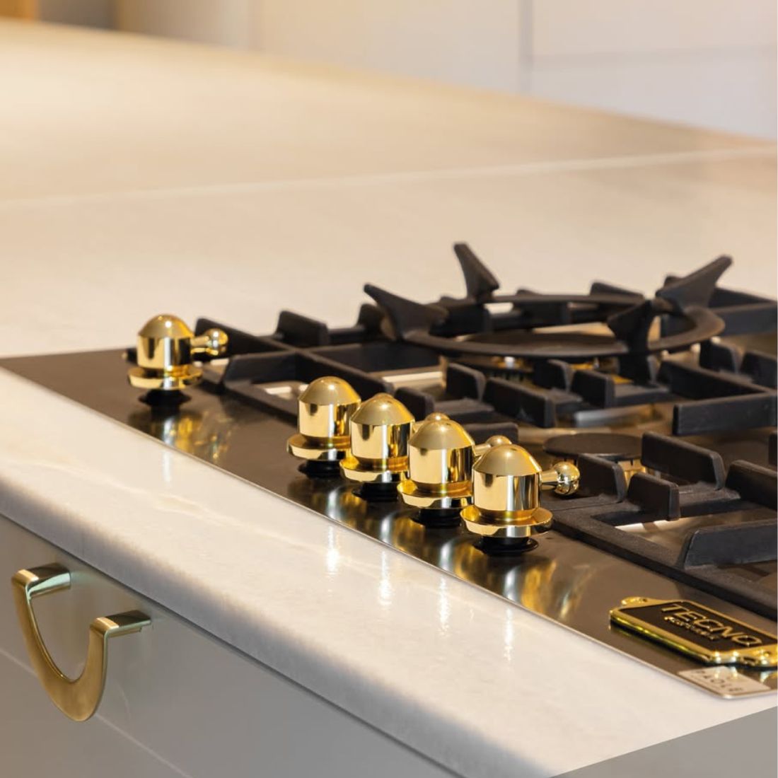 Cooktop a Gás Tecno Vintage 5 Bocas Inox 90cm