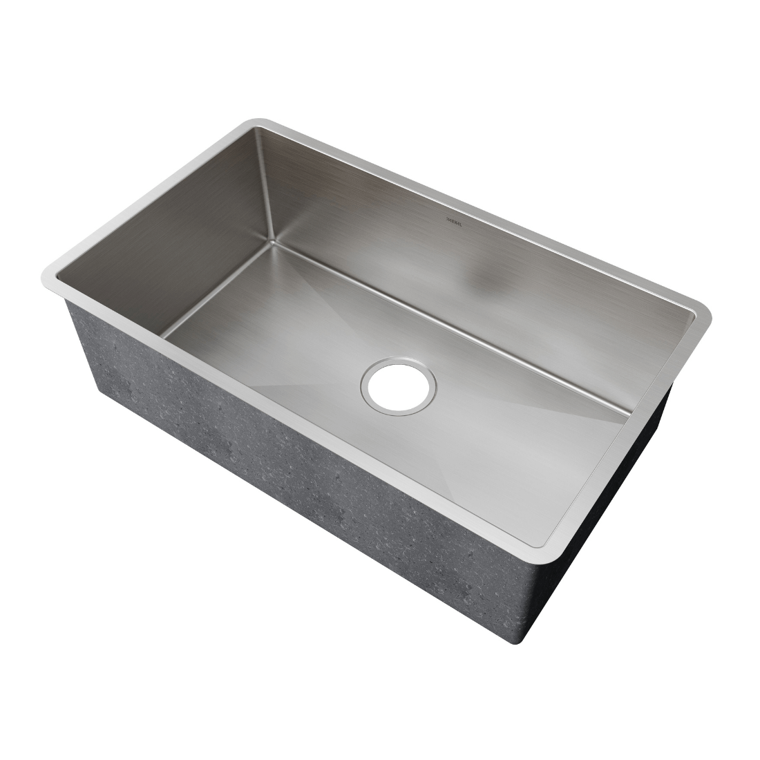 Cuba em Inox Escovado 70cm Mekal, cuba de embutir inox linha reta simples, 23cm profundidade e acabamento escovado