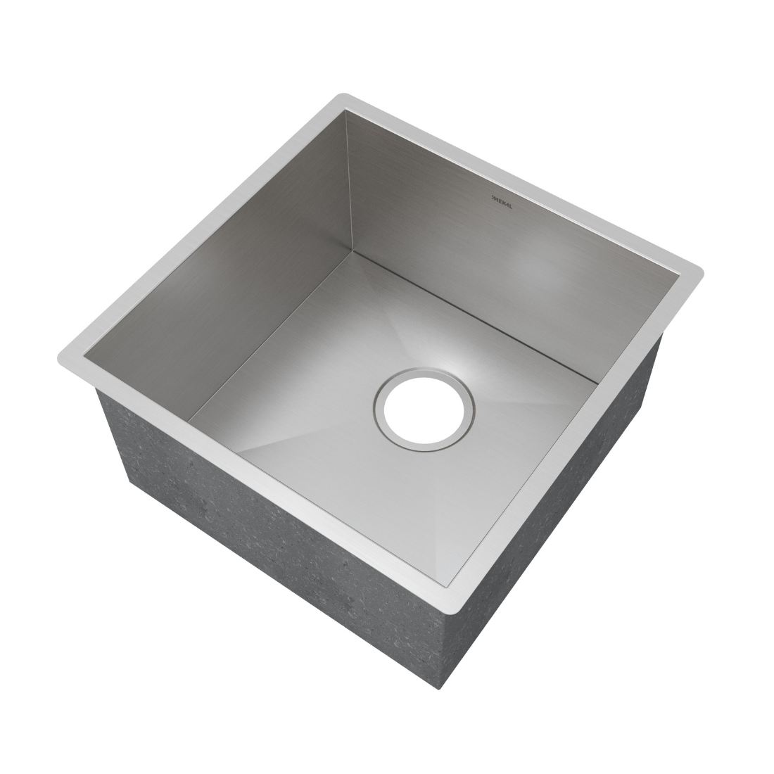 Cuba em Inox Escovado 40cm Mekal