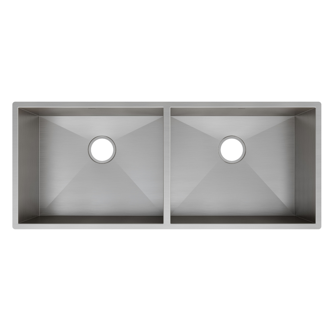 Cuba dupla em Inox Escovado 102cm Mekal