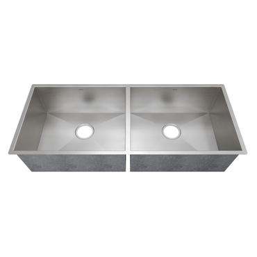 Cuba dupla em Inox Escovado 102cm Mekal