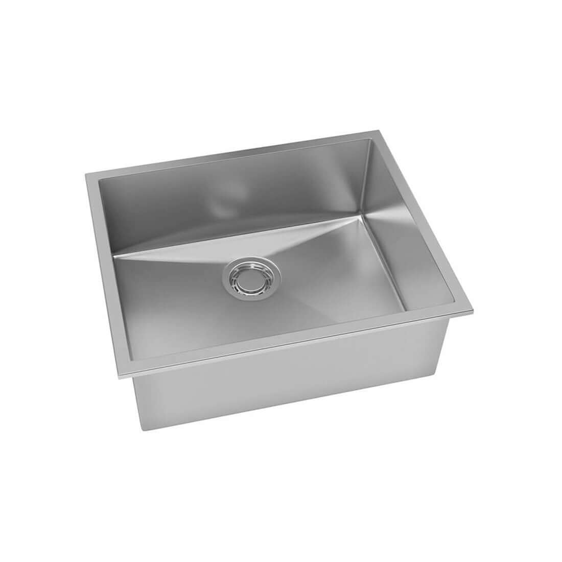 Alt Tag: Cuba Debacco Quadratino 50cm em inox escovado, cuba de embutir 50cm com profundidade 200mm para bancada gourmet