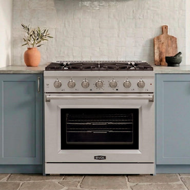 Fogão Evol Potenza 5 Bocas Forno Elétrico 160L Inox 91cm
