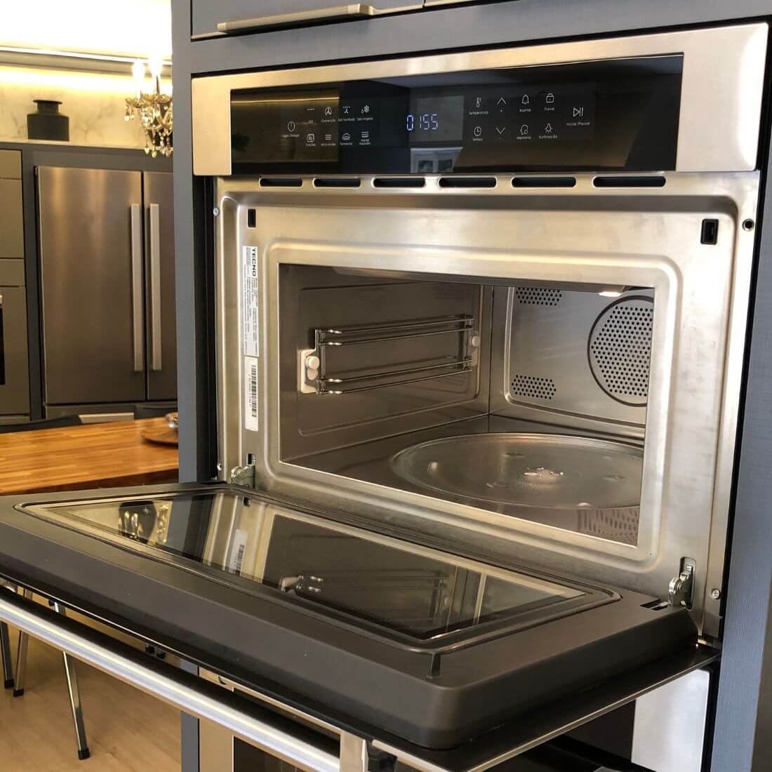Forno Micro-Ondas Combinado Tecno Professional 38 Litros Inox 60cm
