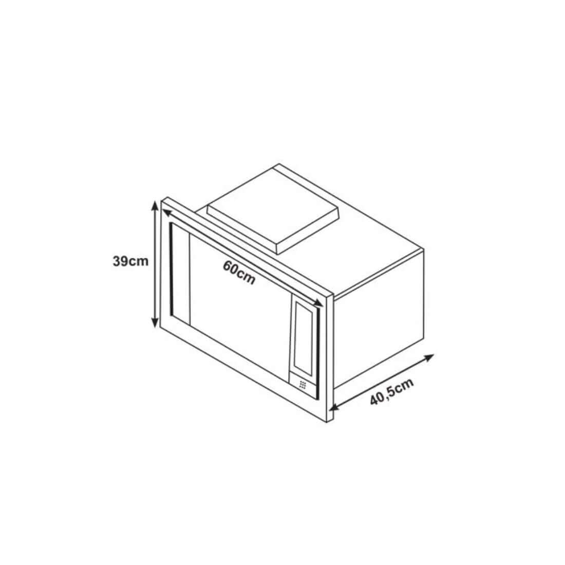 Forno Cuisinart Combinado com Micro-ondas 31 Litros Inox 60cm desenhado para embutir, acabamento inox e vidro com painel digital e porta frontal