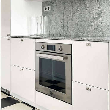 Forno Bertazzoni Elétrico Professional 76 Litros 9 Funções Inox 60cm embutido em inox com painel digital, two knobs e porta de vidro