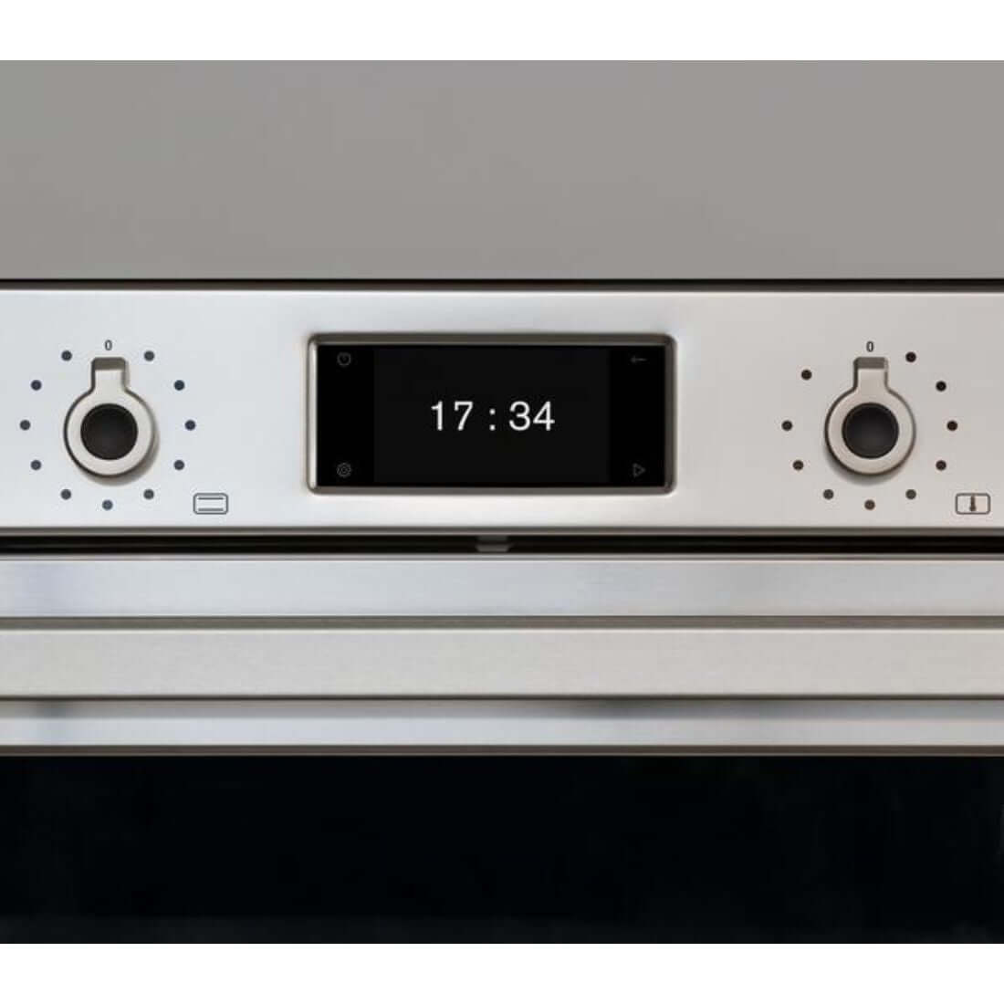 Painel digital do Forno Elétrico Bertazzoni Professional 76 Litros 11 Funções Inox 60cm com temporizador.