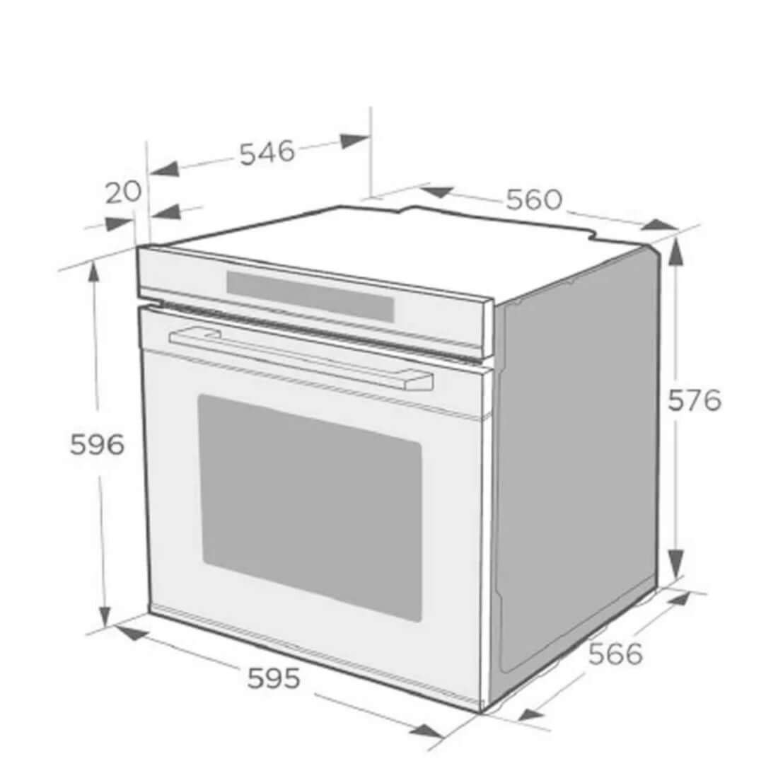 Forno Elétrico CrissAir 72 Litros Inox 60cm