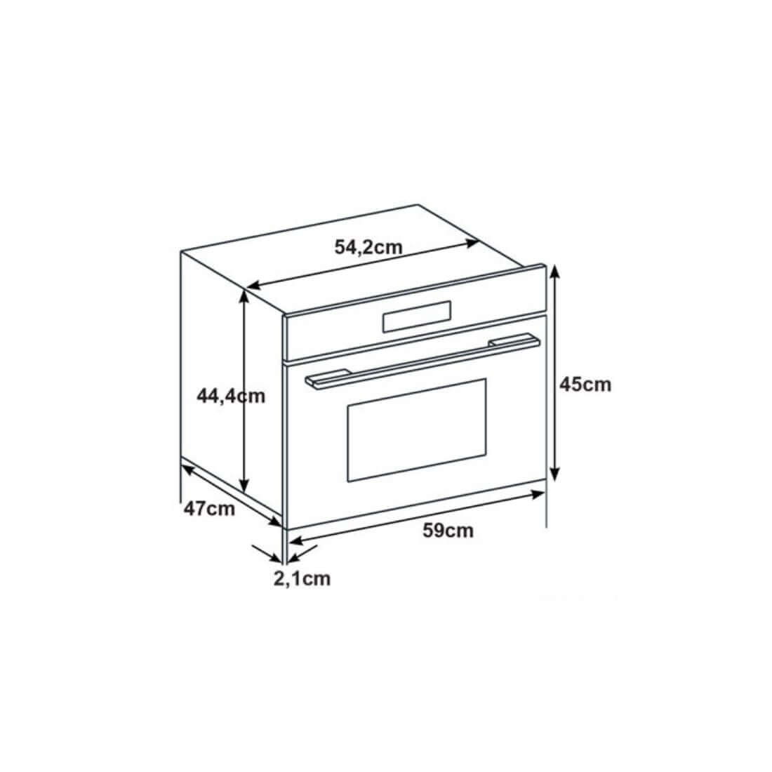 Forno Micro-ondas Combinado Cuisinart Arkton 38 Litros Inox 60cm