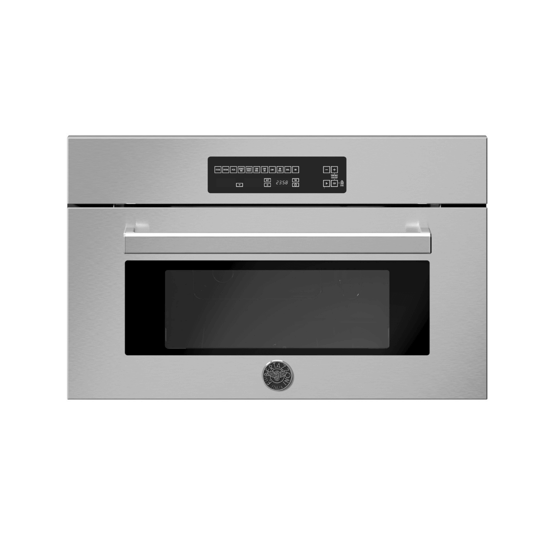 Forno Bertazzoni Professional Combinado com Micro-ondas 41 Litros Inox 76cm — forno de embutir em inox com painel touch e porta de vidro duplo