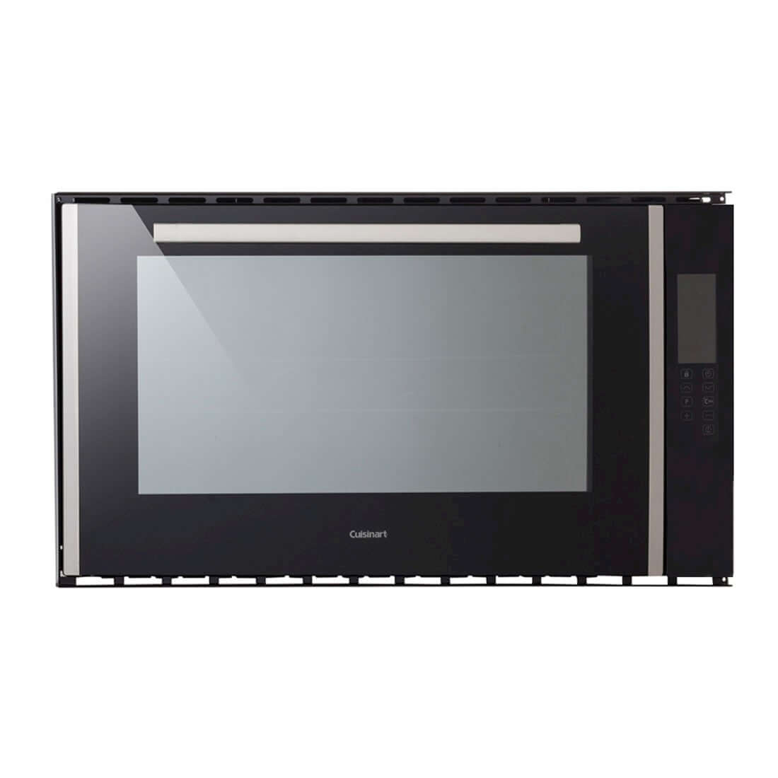 Forno Cuisinart Prime Elétrico 125 Litros Inox 90cm, forno de embutir em inox com vidro preto, painel digital e porta de vidro
